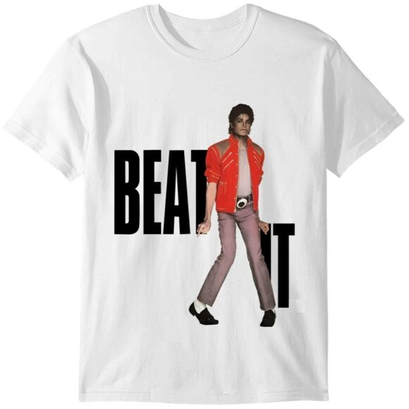 Michael Jackson Beat It 1984 Pop Music Fan Graphic Retro King Of Pop T-Shirt159 - Picture 1 of 5